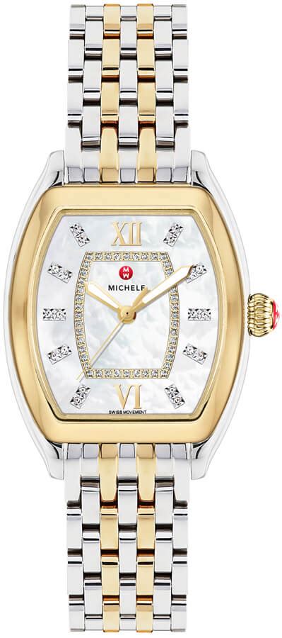 gold michele watch replica|authentic michele watches.